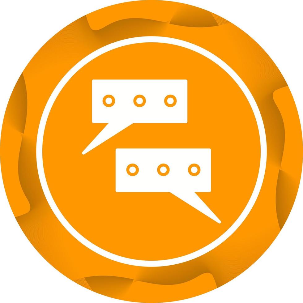 Beautiful Conversations Vector Glyph icon