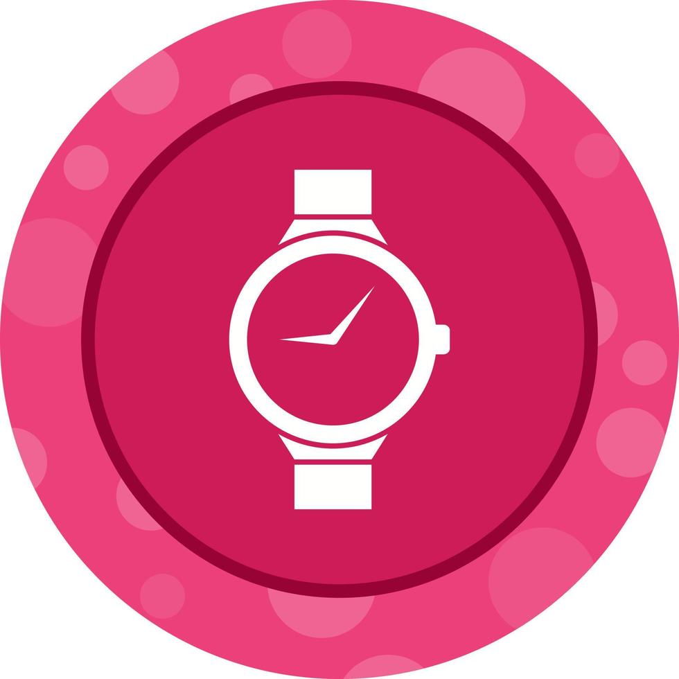 icono de glifo de vector de reloj casual único