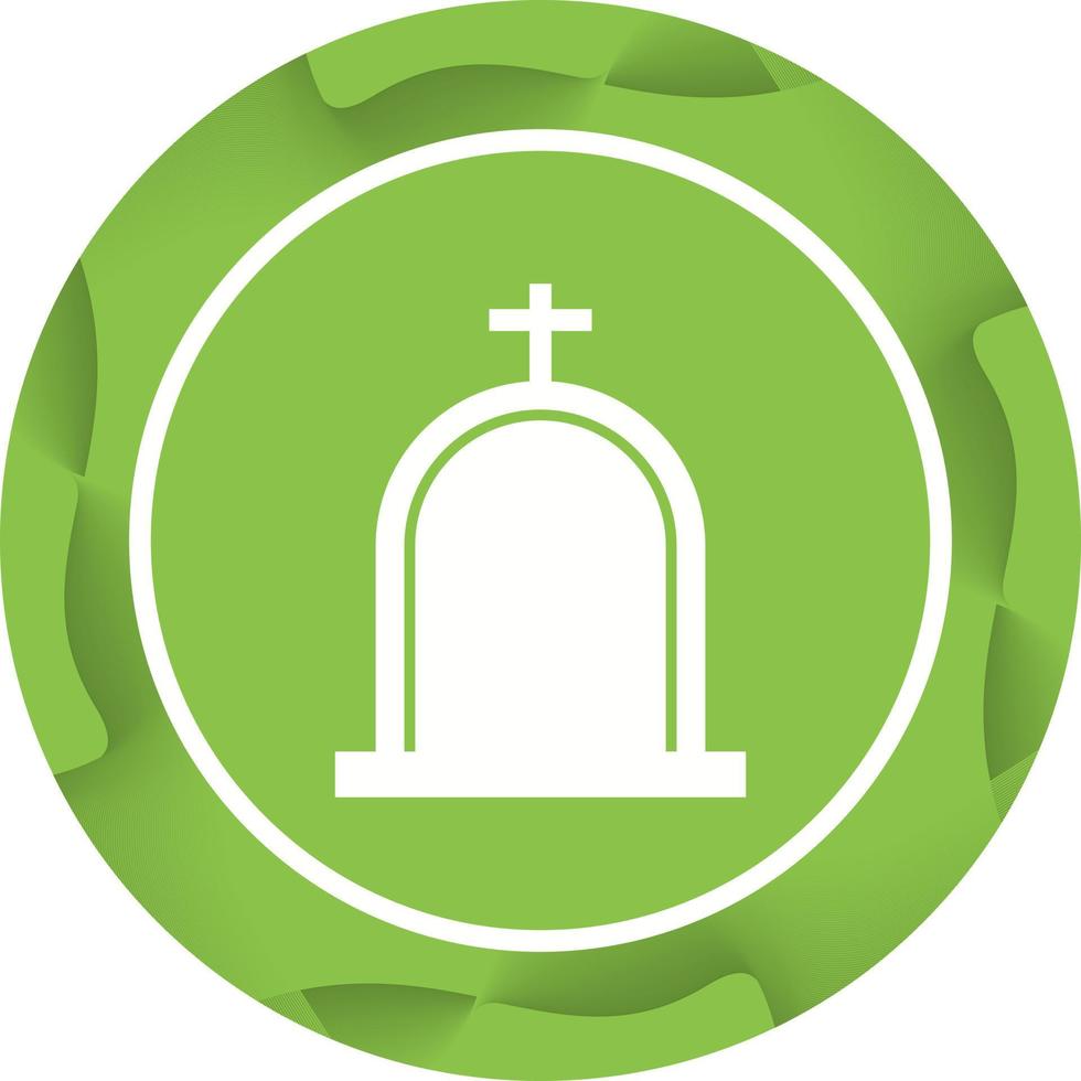 Beautiful Cemetery Vector Glyph Icon