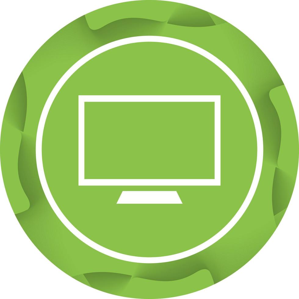 Beautiful screen Vector Glyph icon