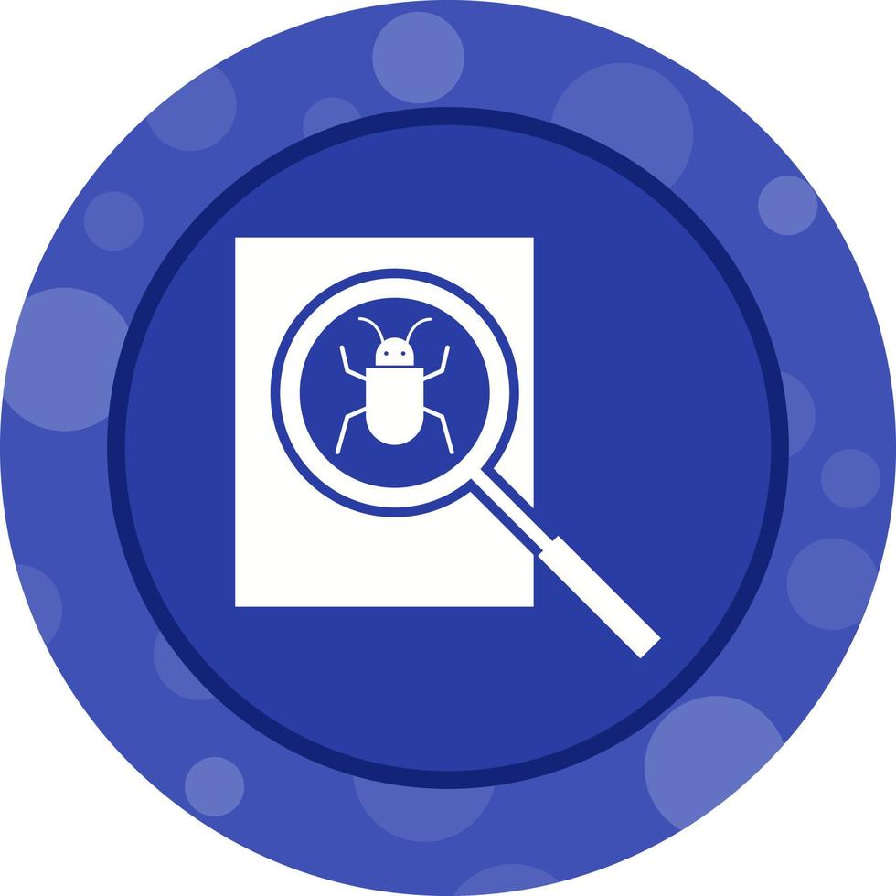 Beautiful Search bug Vector Glyph icon