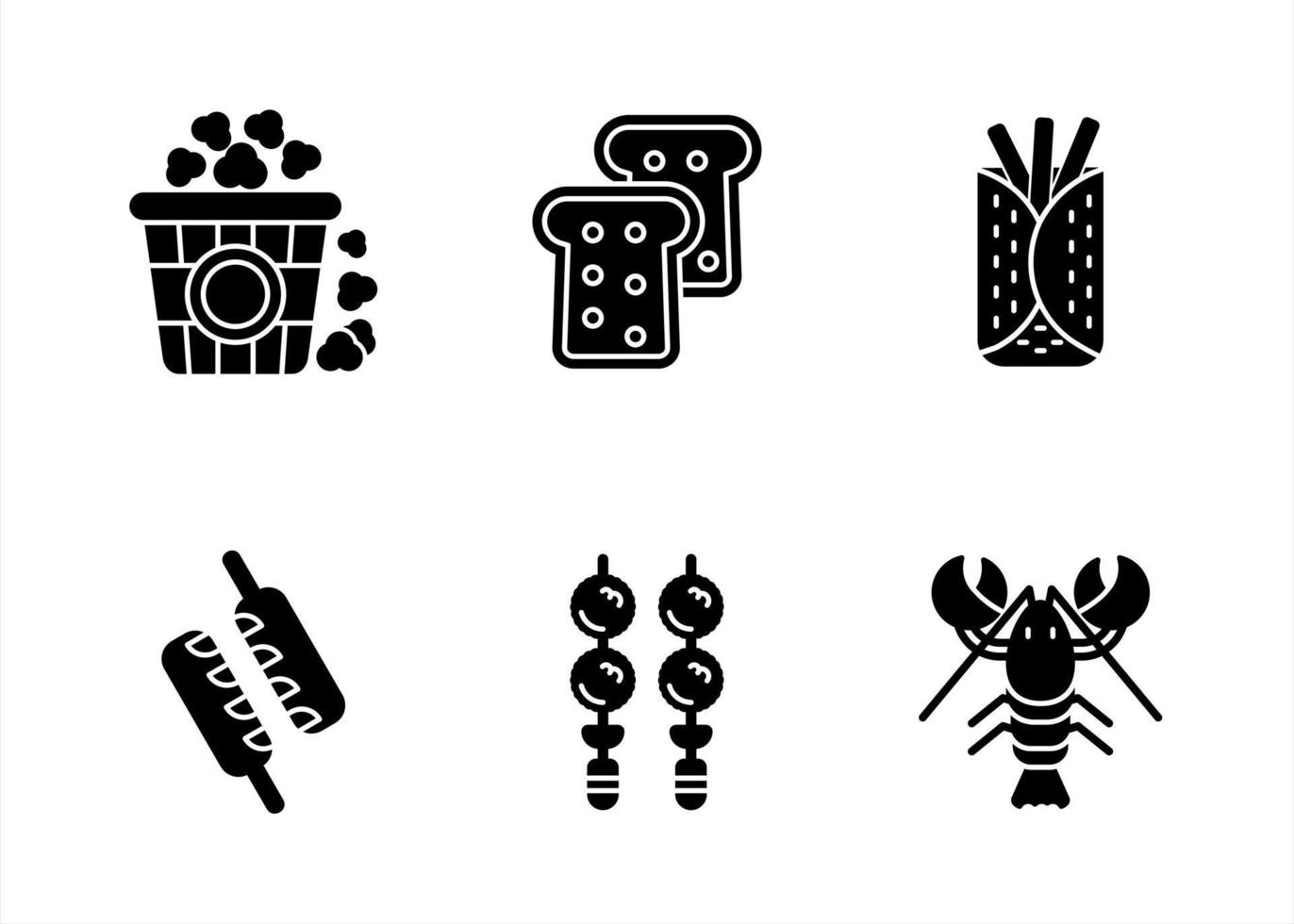 Unique Vector Glyph icon Set