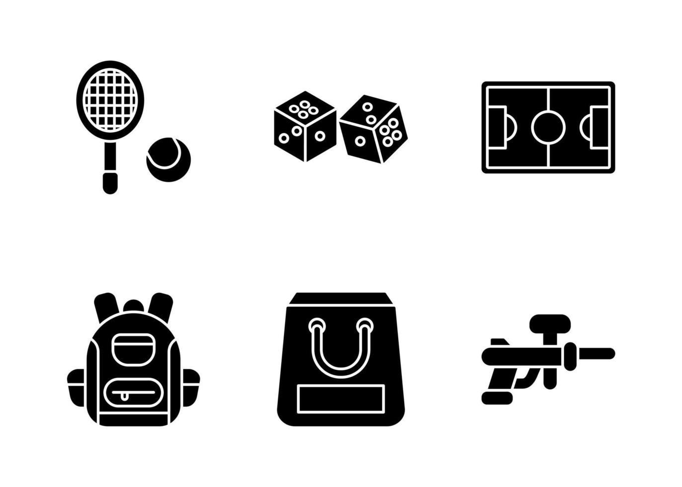 Unique Vector Glyph icon Set