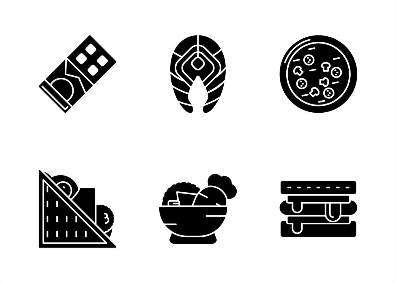 Unique Vector Glyph icon Set