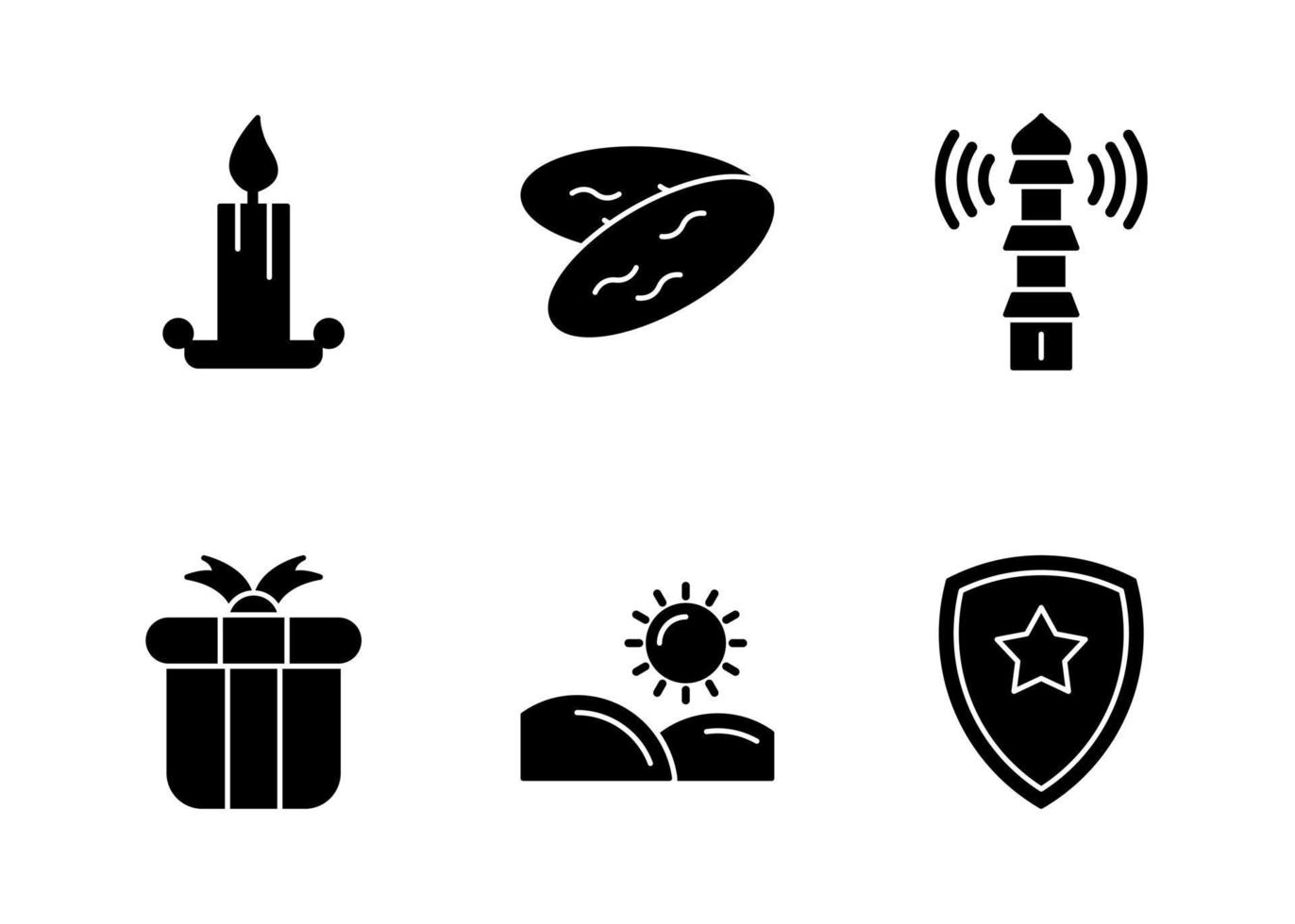 Unique Vector Glyph icon Set