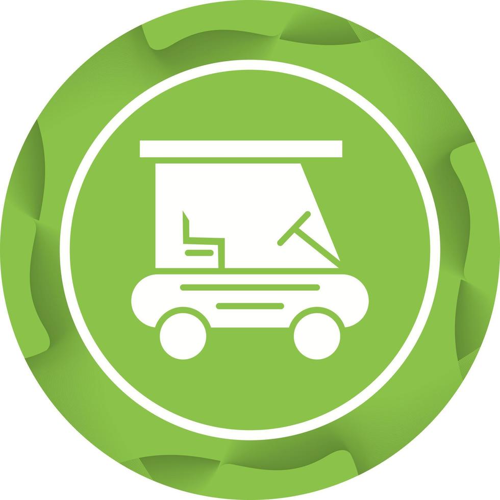 Beautiful Golf buggy Vector Glyph Icon