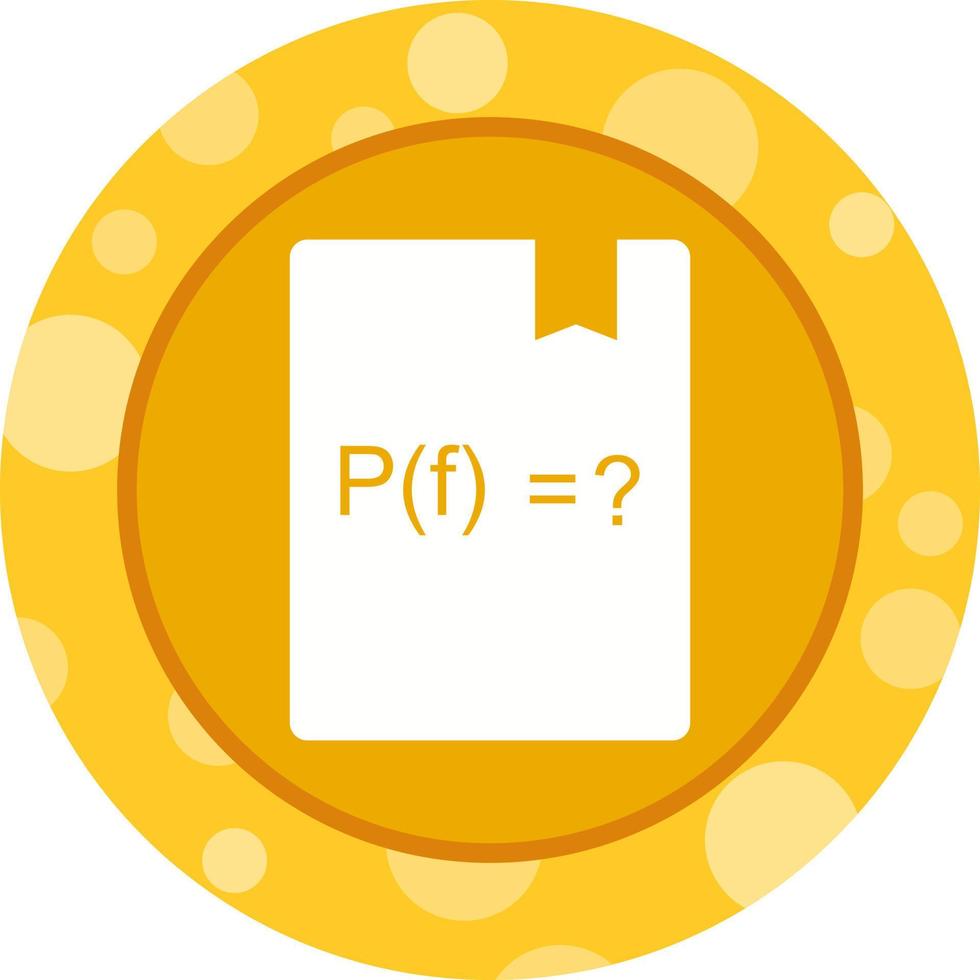 Beautiful Solve Function Glyph Vector Icon
