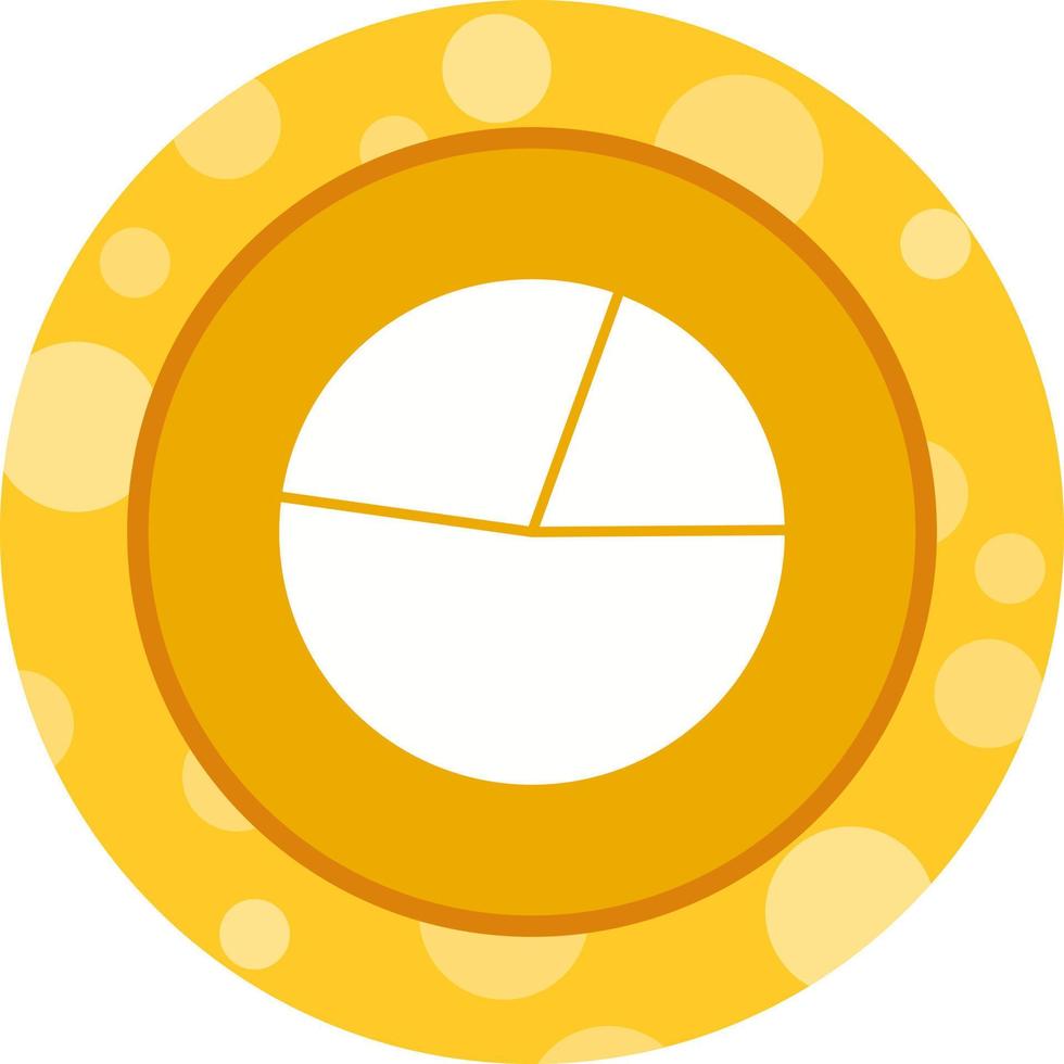 icono de glifo de vector de gráfico circular hermoso