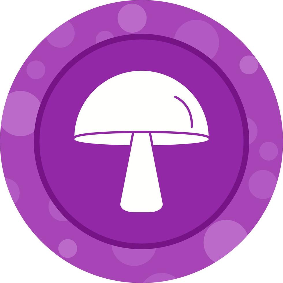 Unique Mushroom Vector Glyph Icon