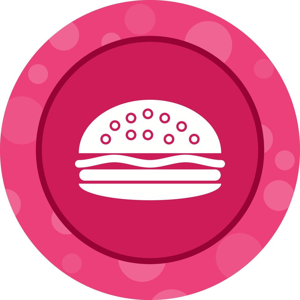 icono de glifo de vector de hamburguesa único