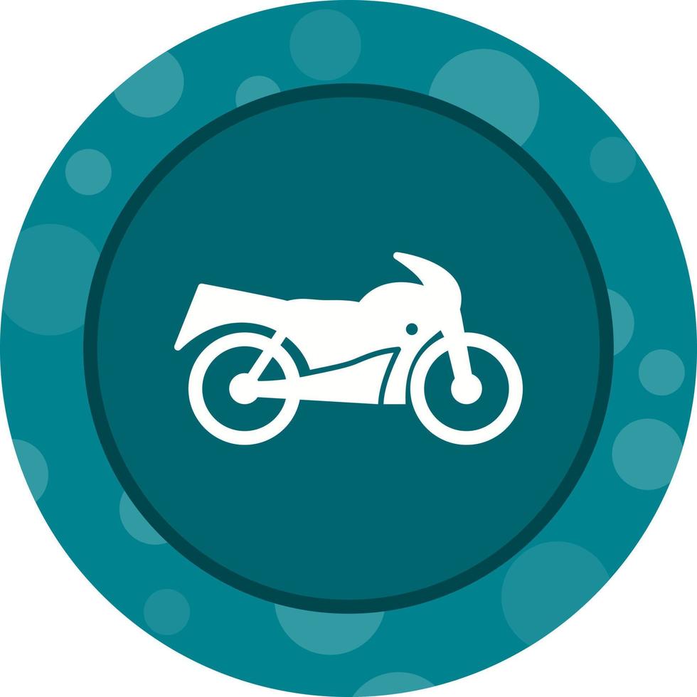 Unique Bike Vector Glyph Icon