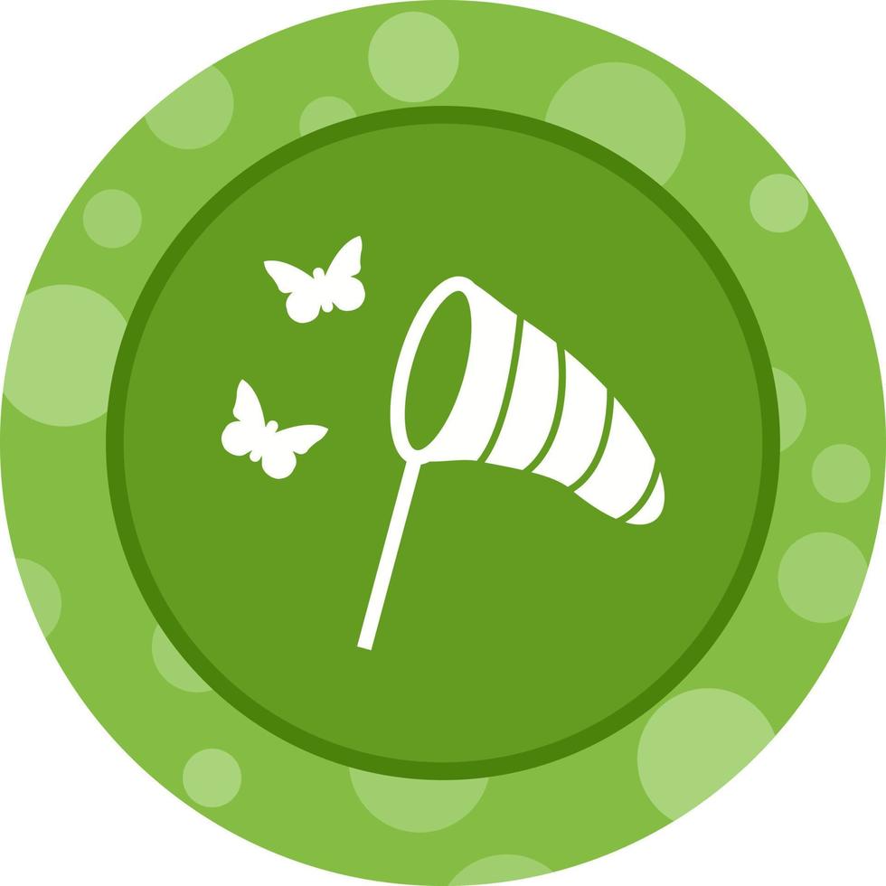 Unique Catching Butterflies Glyph Vector Icon