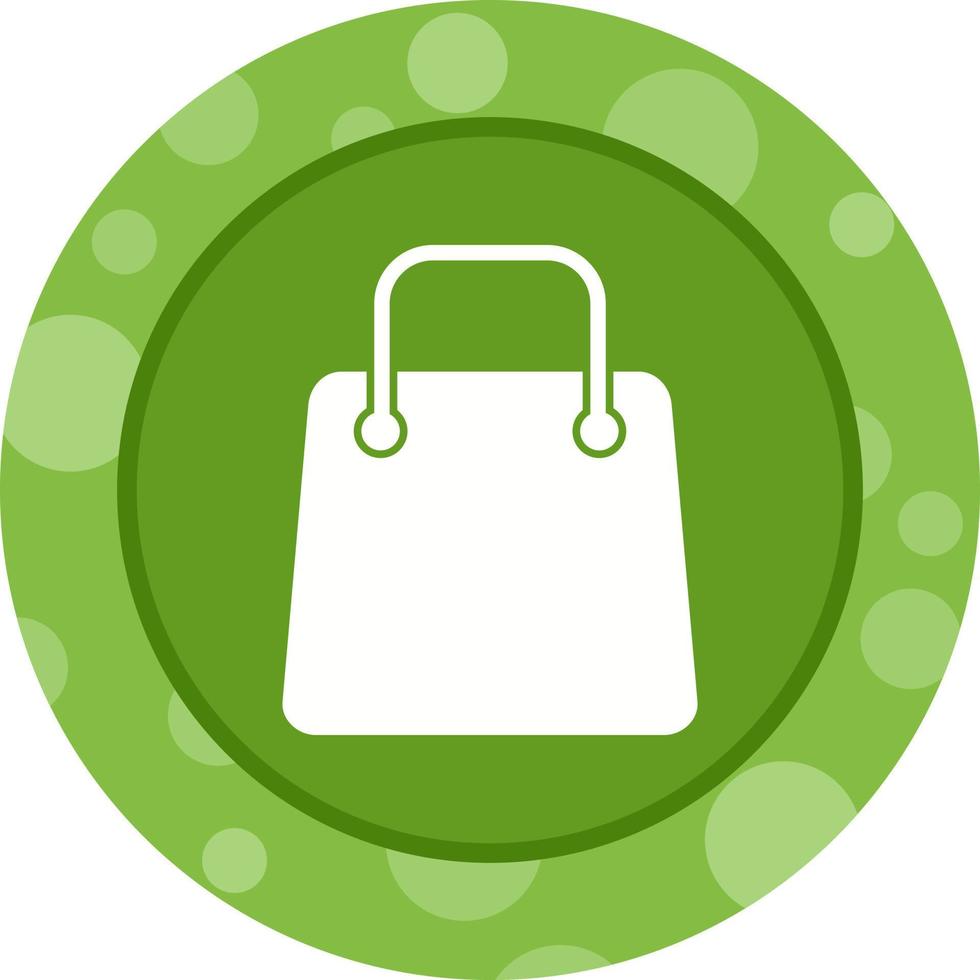 icono de glifo de vector de bolsa de compras único