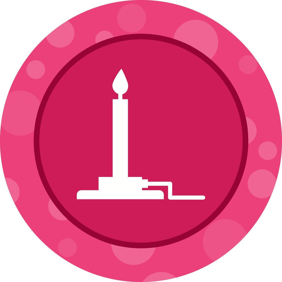 Unique Bunsen Burner Vector Glyph Icon