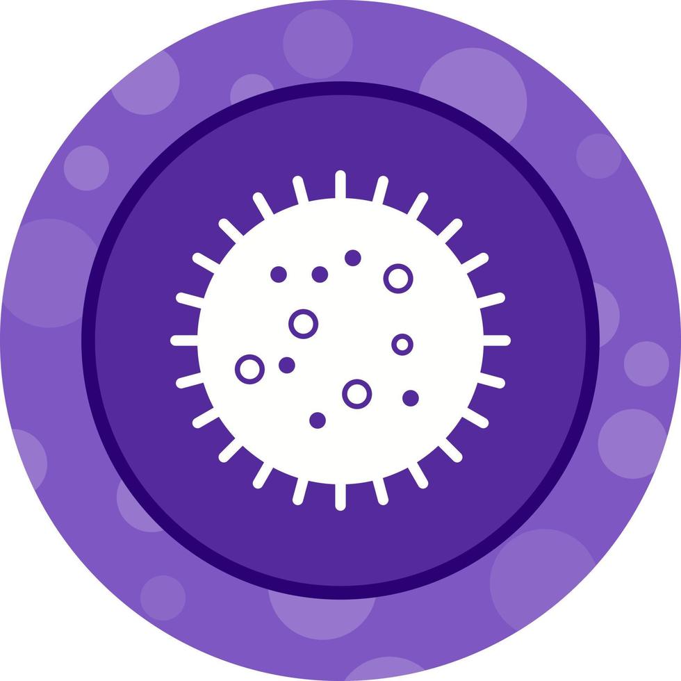 Unique Bacteria In Slide Vector Glyph Icon
