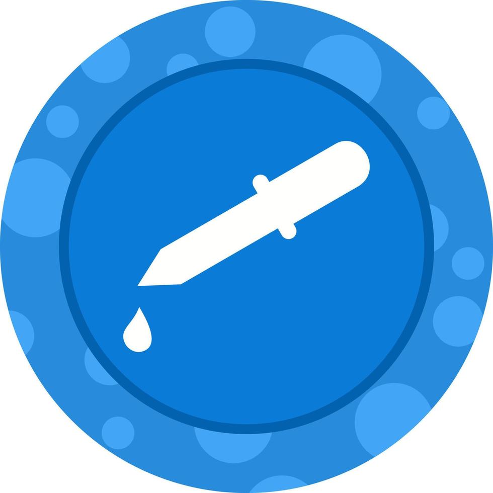 Unique Dropper Vector Glyph Icon