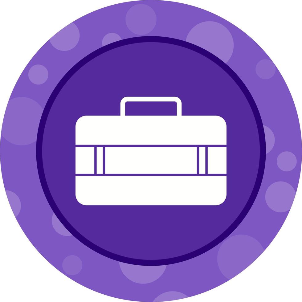 Unique Suitcase Vector Glyph Icon