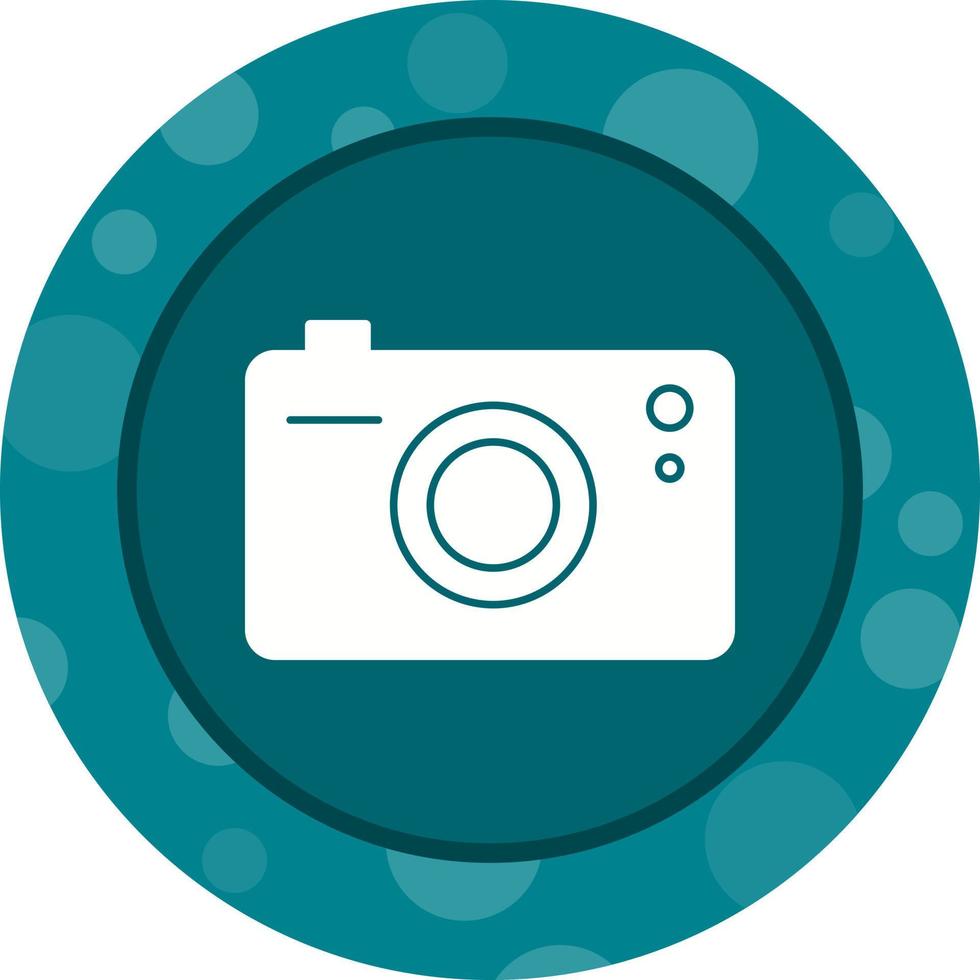 Unique Camera Vector Glyph Icon