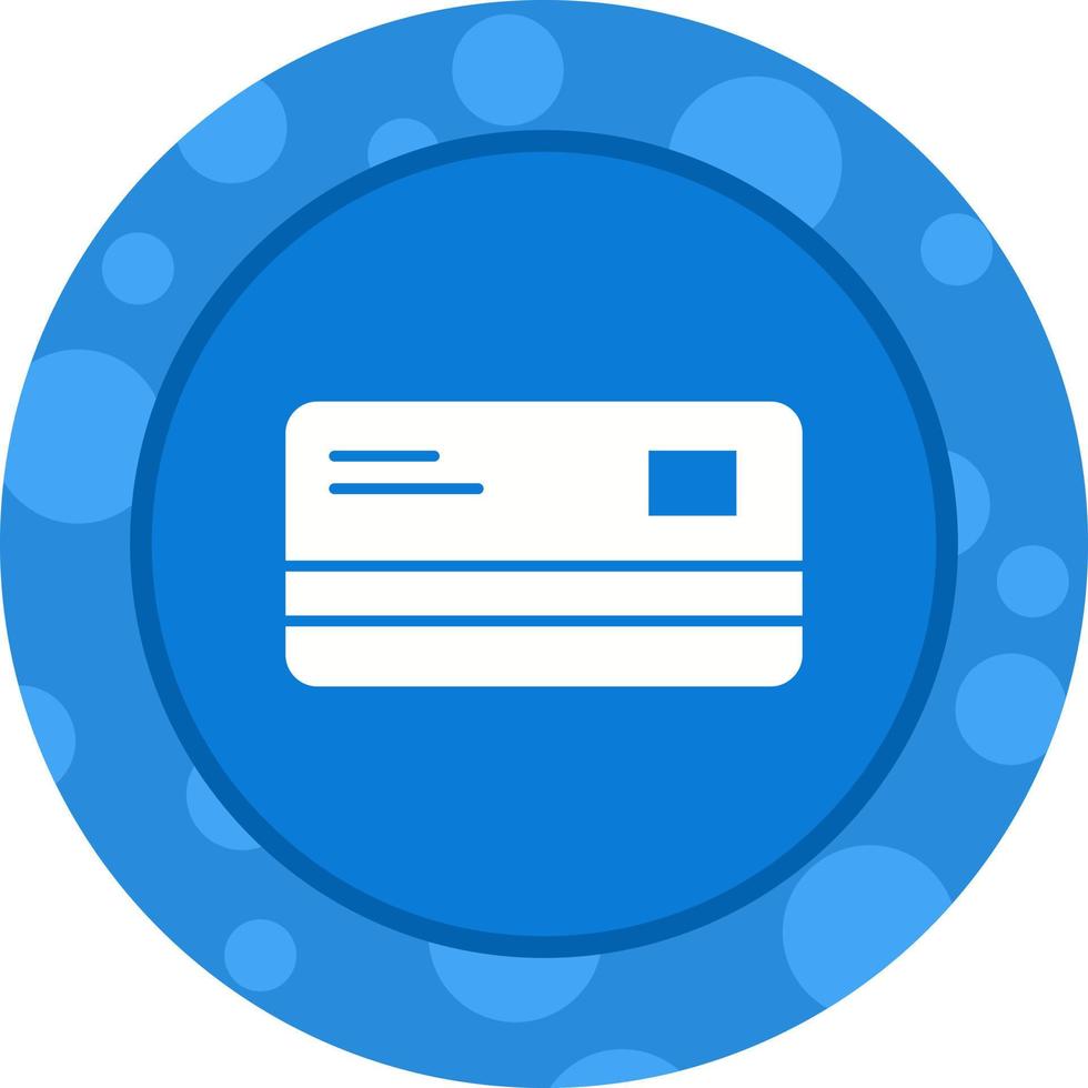 Beautiful ATM card Vector Glyph icon