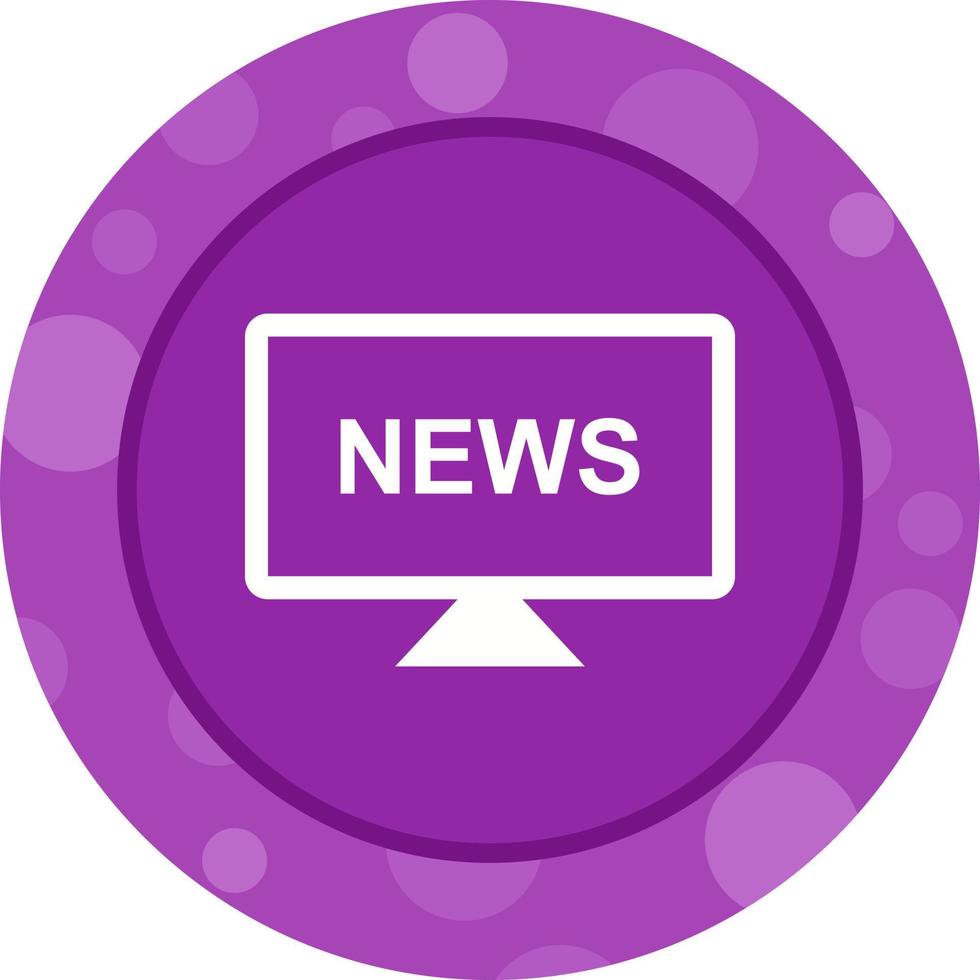 Unique National News Vector Glyph Icon