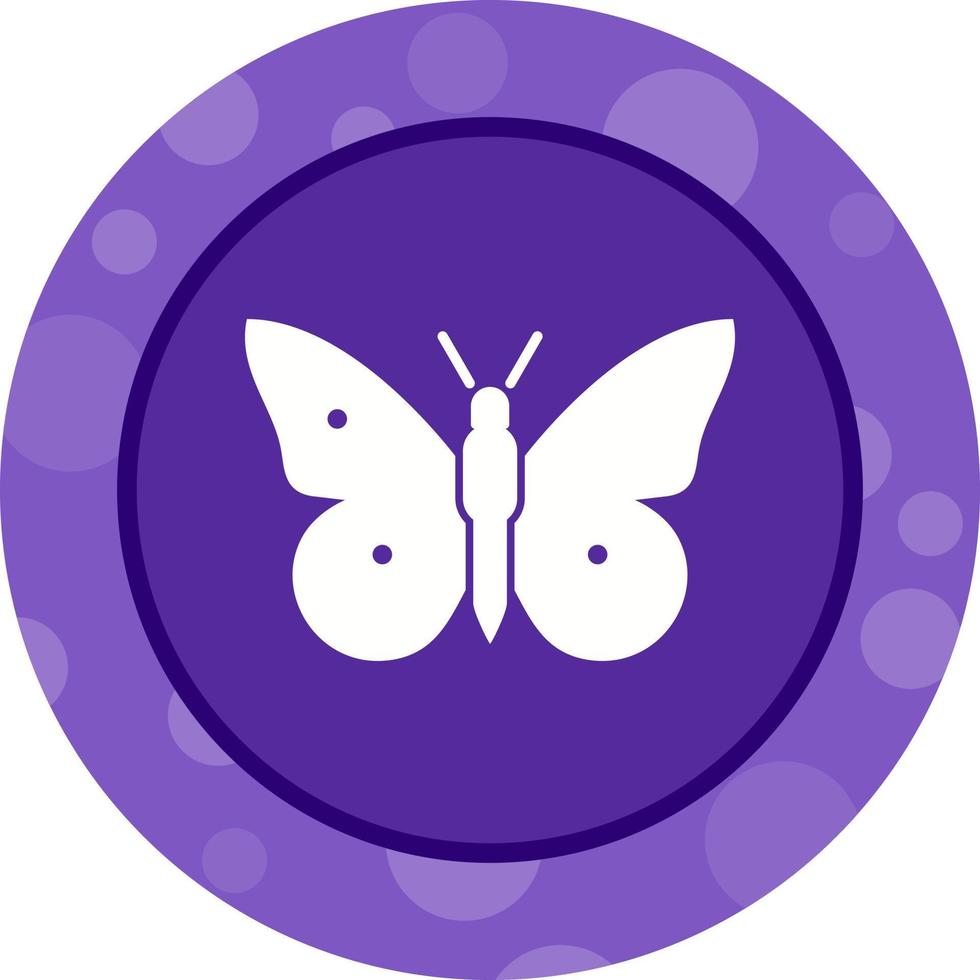 icono de vector de glifo de mariposa único