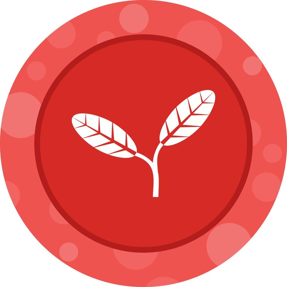 Unique leaves Vector Glyph Icon