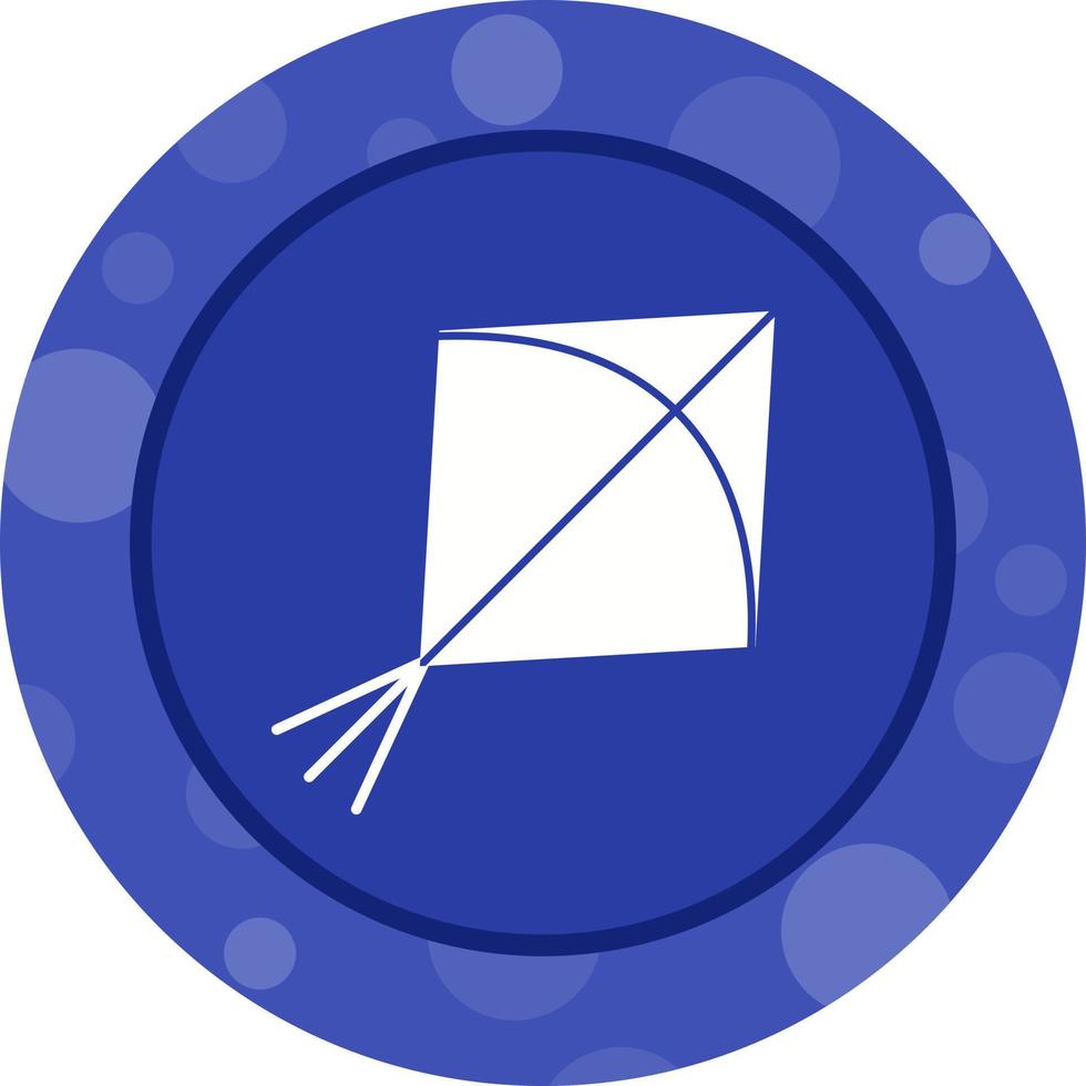 Unique Kite Vector Glyph Icon