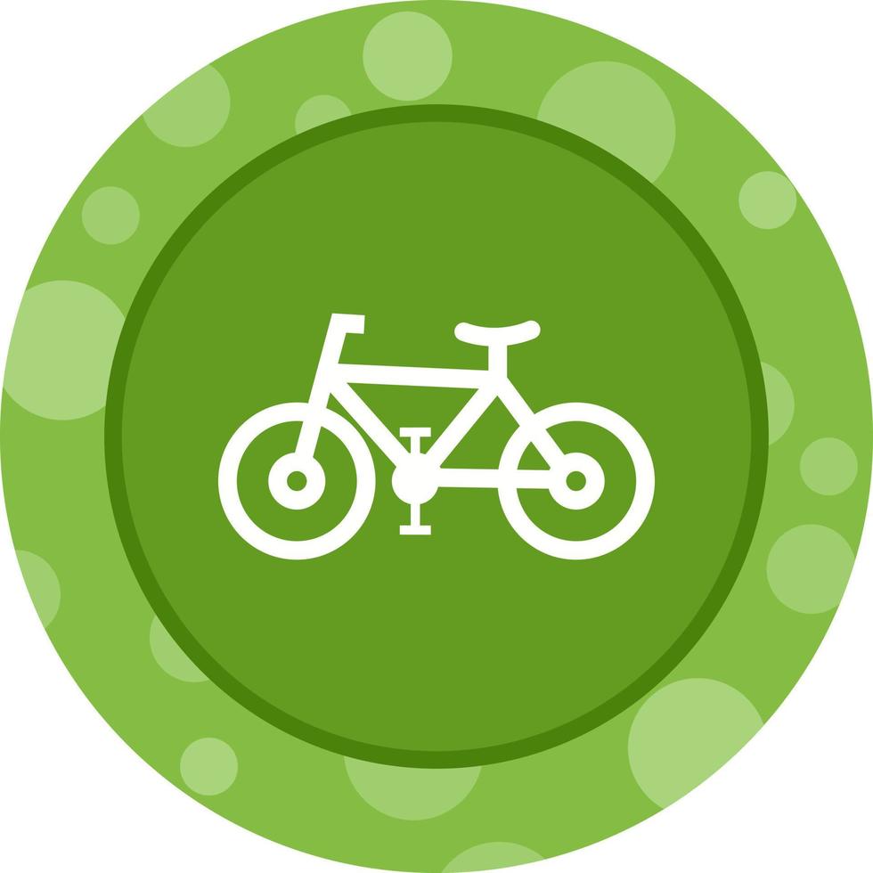 icono de glifo de vector de bicicleta único