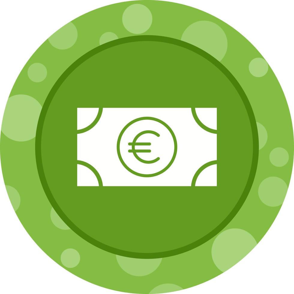 hermoso icono de glifo de vector de euro