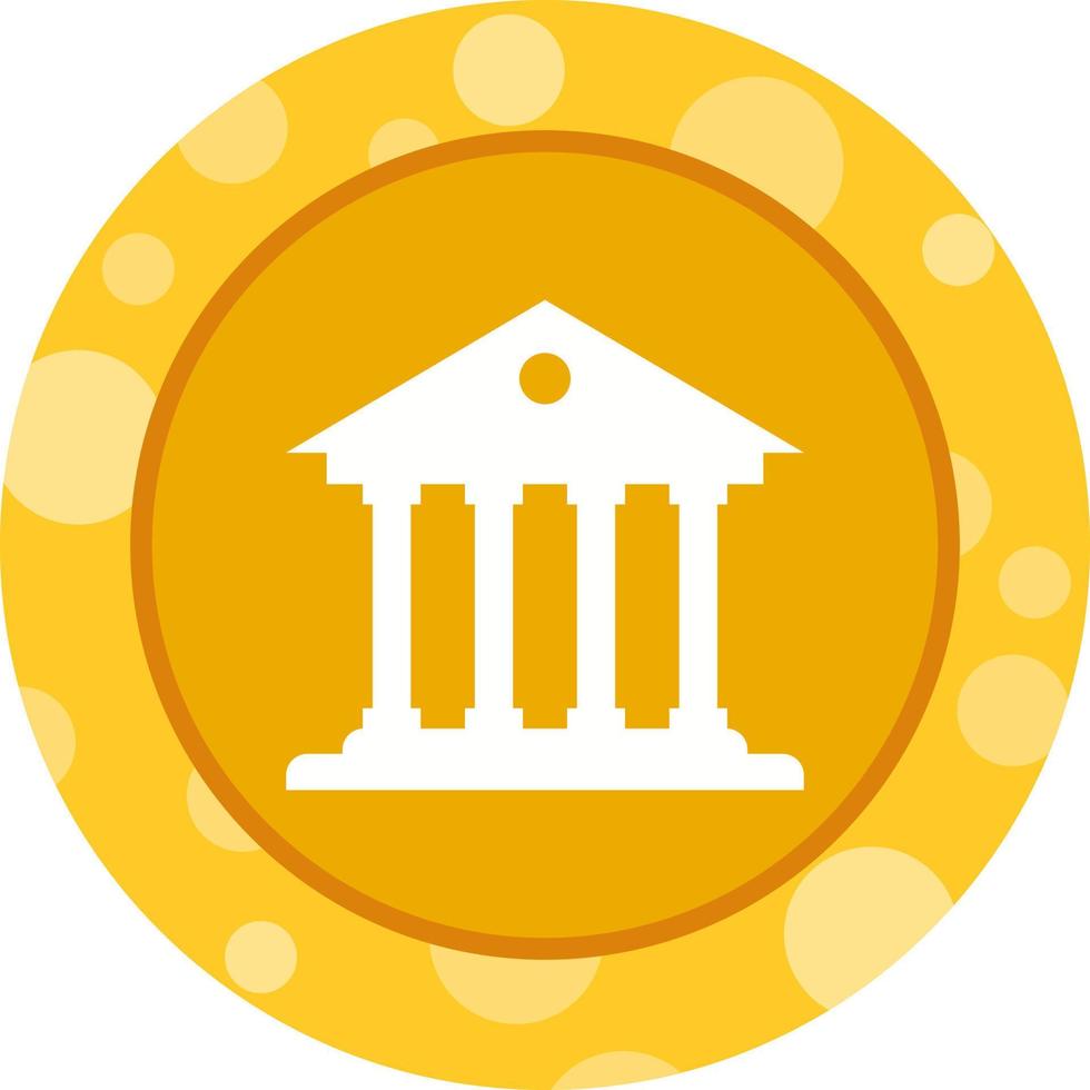 Beautiful Bank Vector Glyph icon