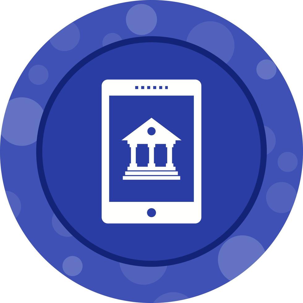 Beautiful Mobile banking Vector Glyph Icon