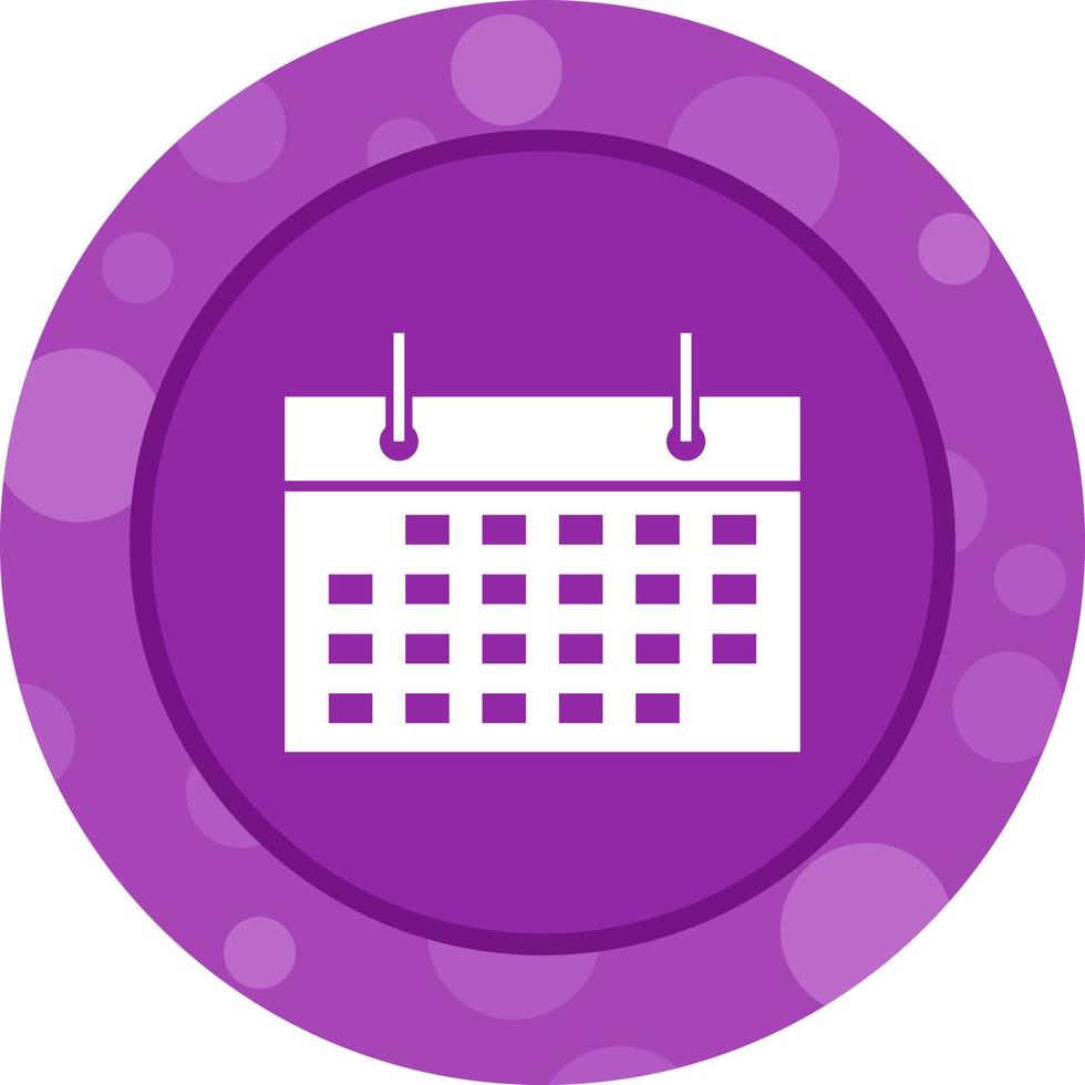 hermoso icono de glifo de vector de calendario