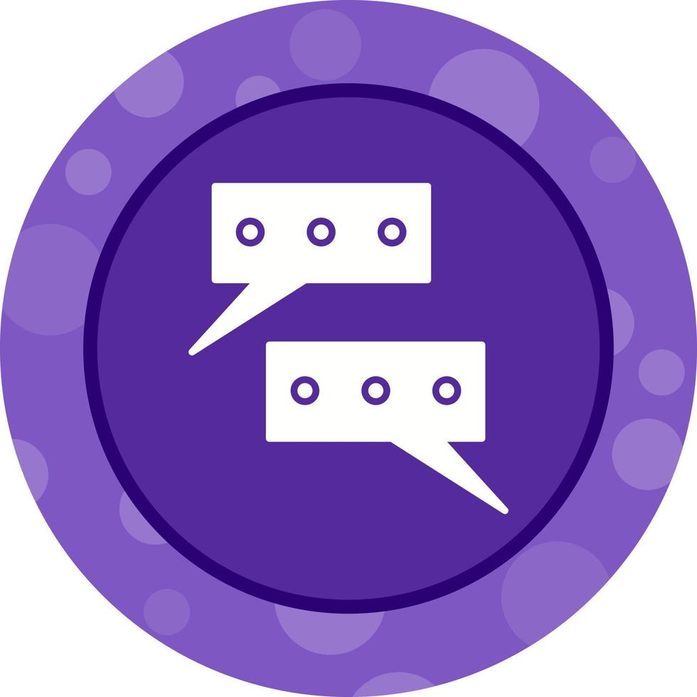Beautiful Conversations Vector Glyph icon