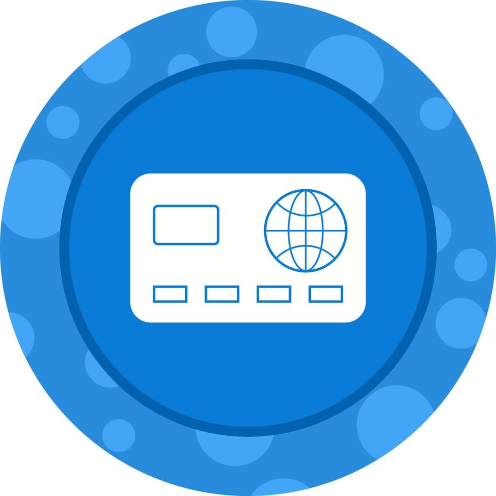 Beautiful Debit card Vector Glyph icon