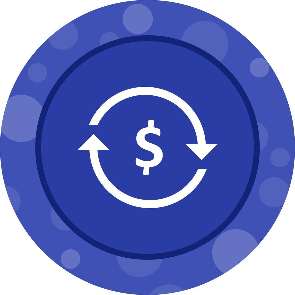 Beautiful Money circulation Vector Glyph icon