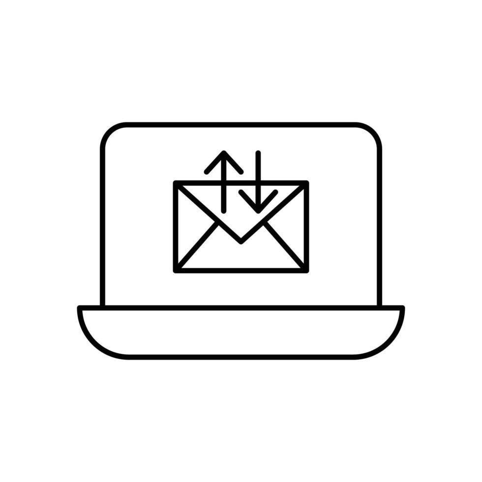 message icon. outline icon vector