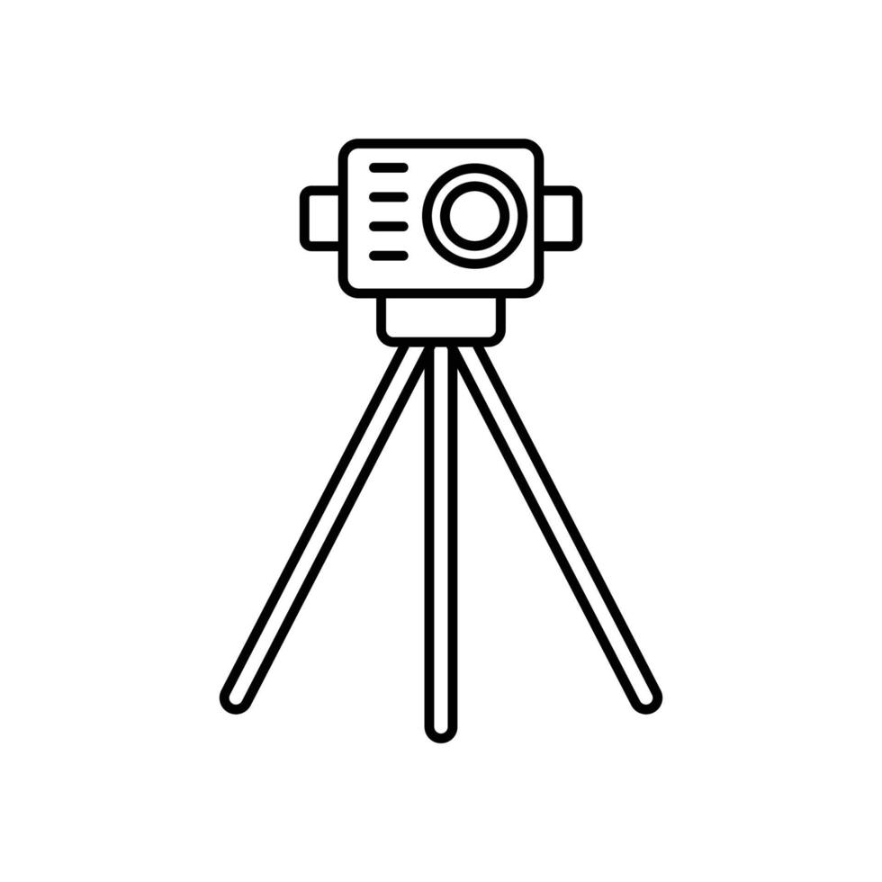 camera icon. outline icon vector