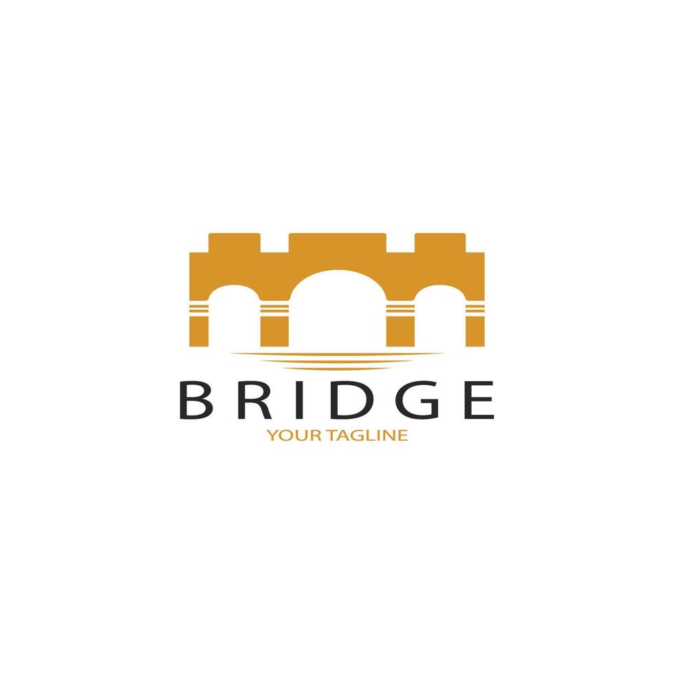 Bridge logo vector icon illustration design template