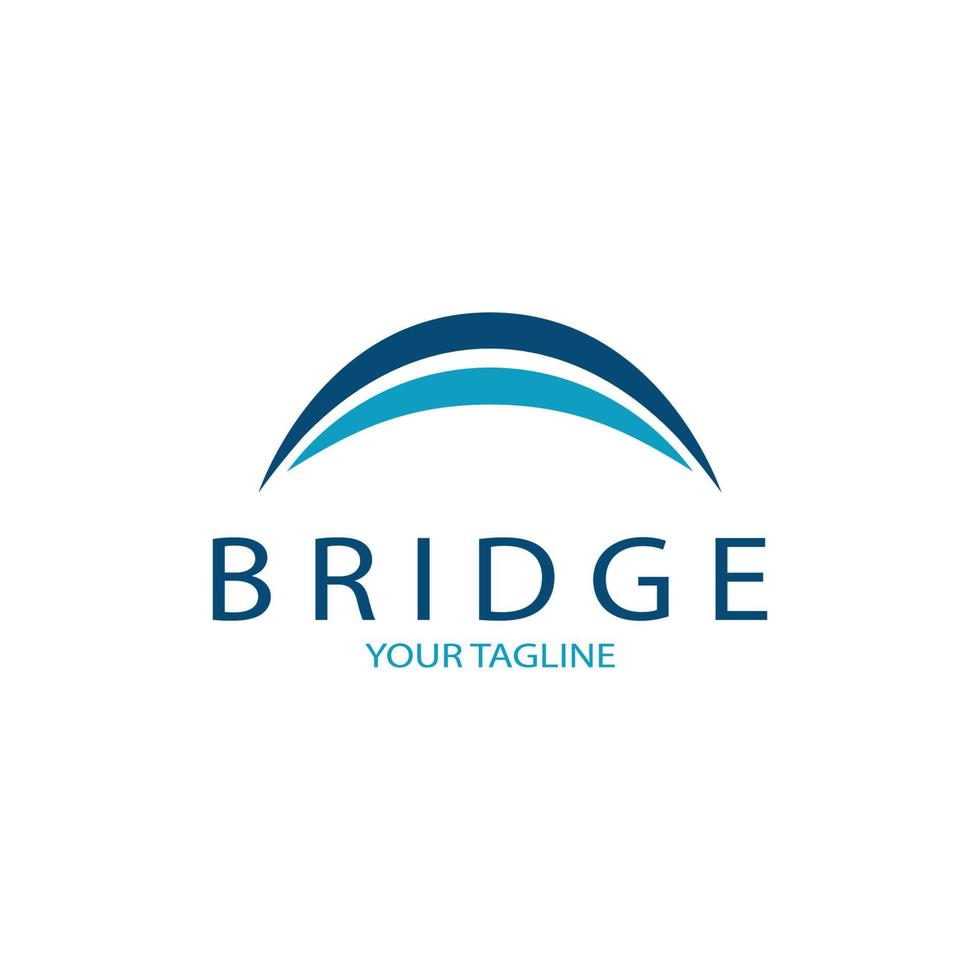 Bridge logo vector icon illustration design template