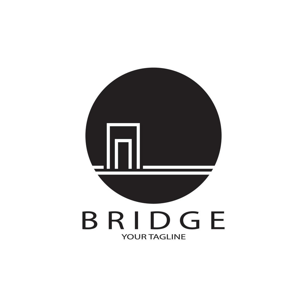 Bridge logo vector icon illustration design template