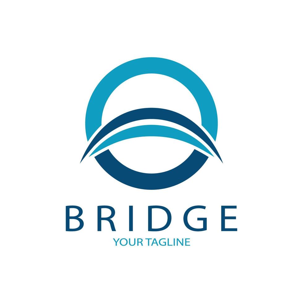 Bridge logo vector icon illustration design template