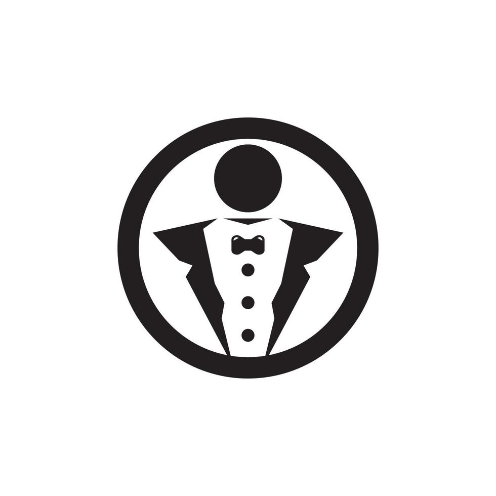 Tuxedo icon and symbol vector template