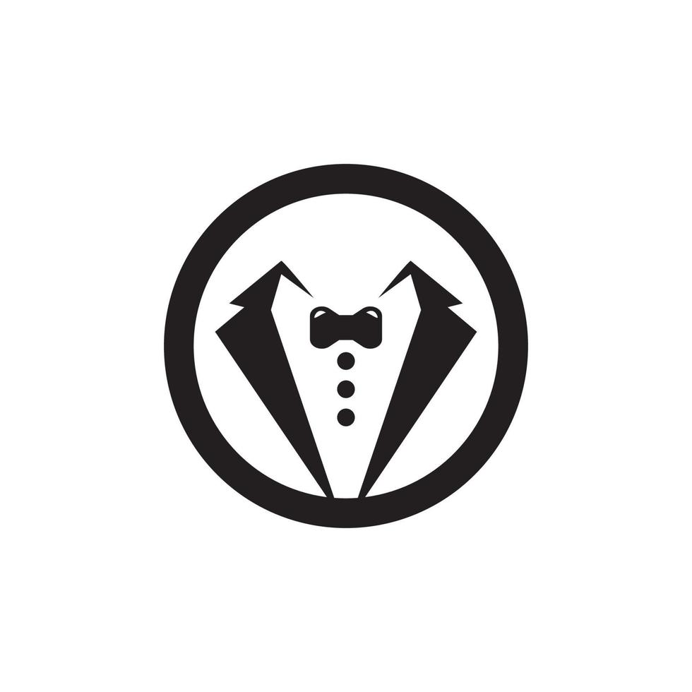 Tuxedo icon and symbol vector template