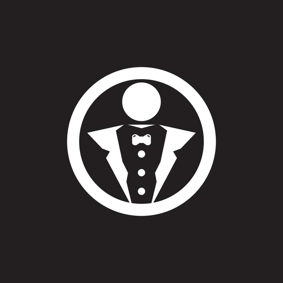 Tuxedo icon and symbol vector template