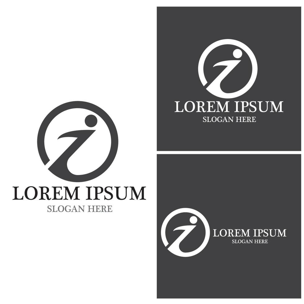 i Letter Icon And Symbol Vector Template