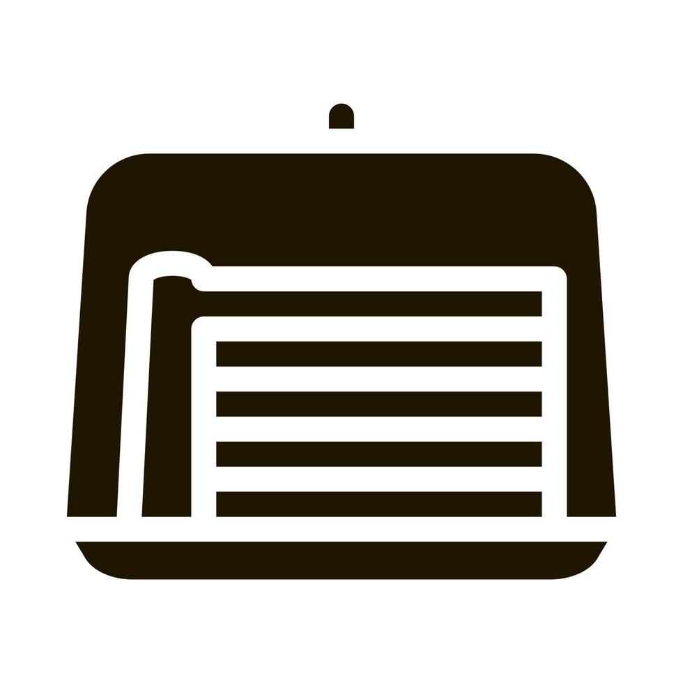 cake slice icon Vector Glyph Illustration