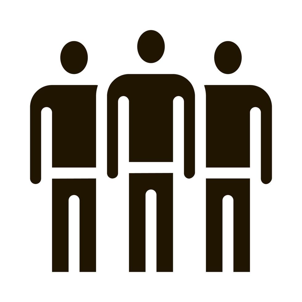 group of people icon Vector Glyph Illustration
