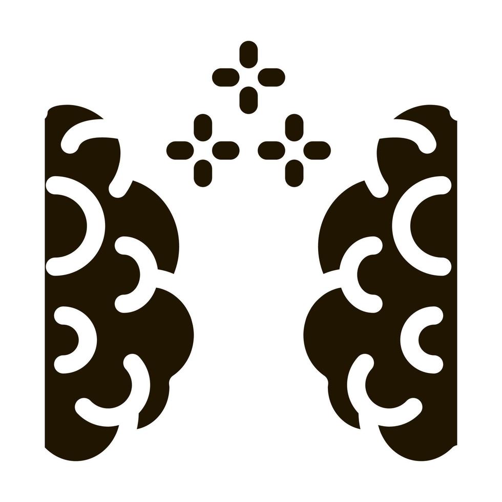 brain synchronization icon Vector Glyph Illustration