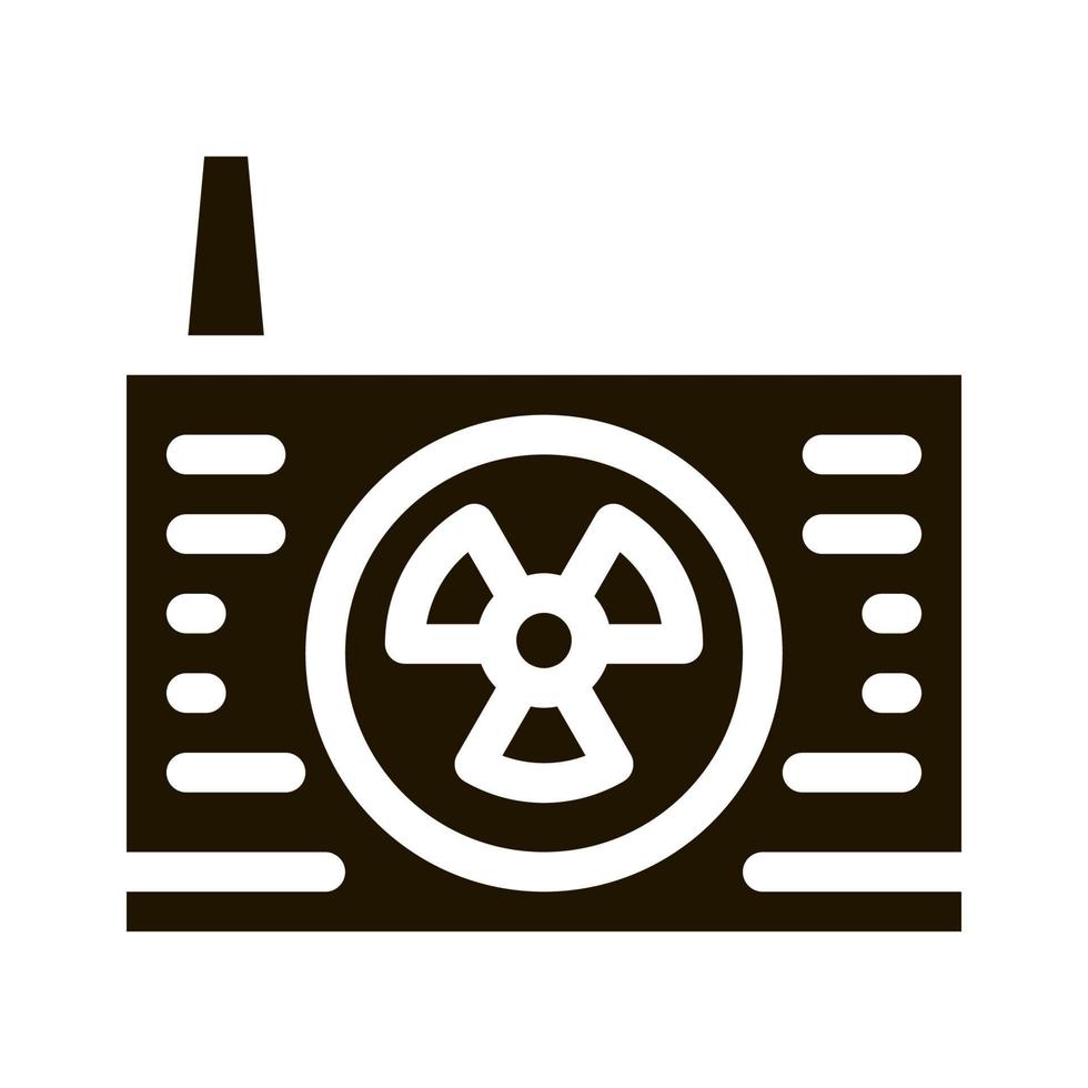 windmill factory icon Vector Glyph Illustration