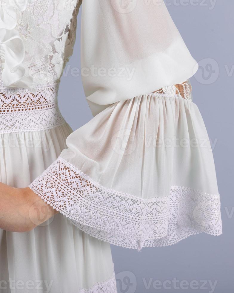 Elegant bride in a wedding dress photo